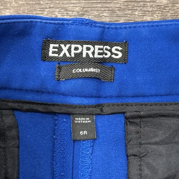 Express Women's Columnist Low Rise Slim Ankle Pant Cobalt Blue Size 6 - Picture 7 of 11